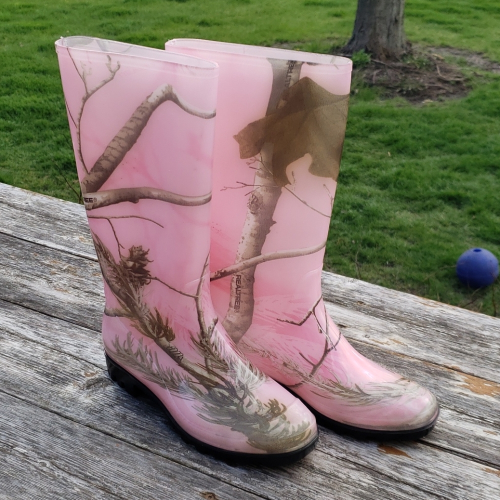 Rain boots PINK CAMO!